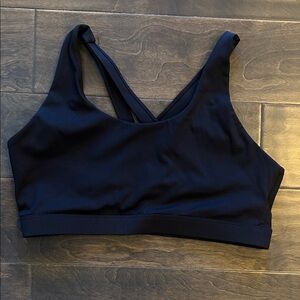 Running Girl (L) Crossback Black Sports Bra